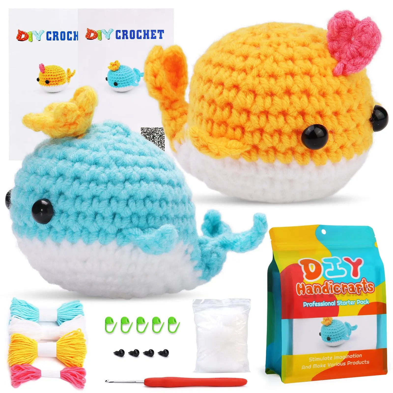Crochet material kit animal cute figurine The Crochet Nook