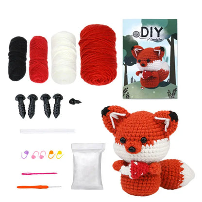 Crochet material kit animal cute figurine The Crochet Nook