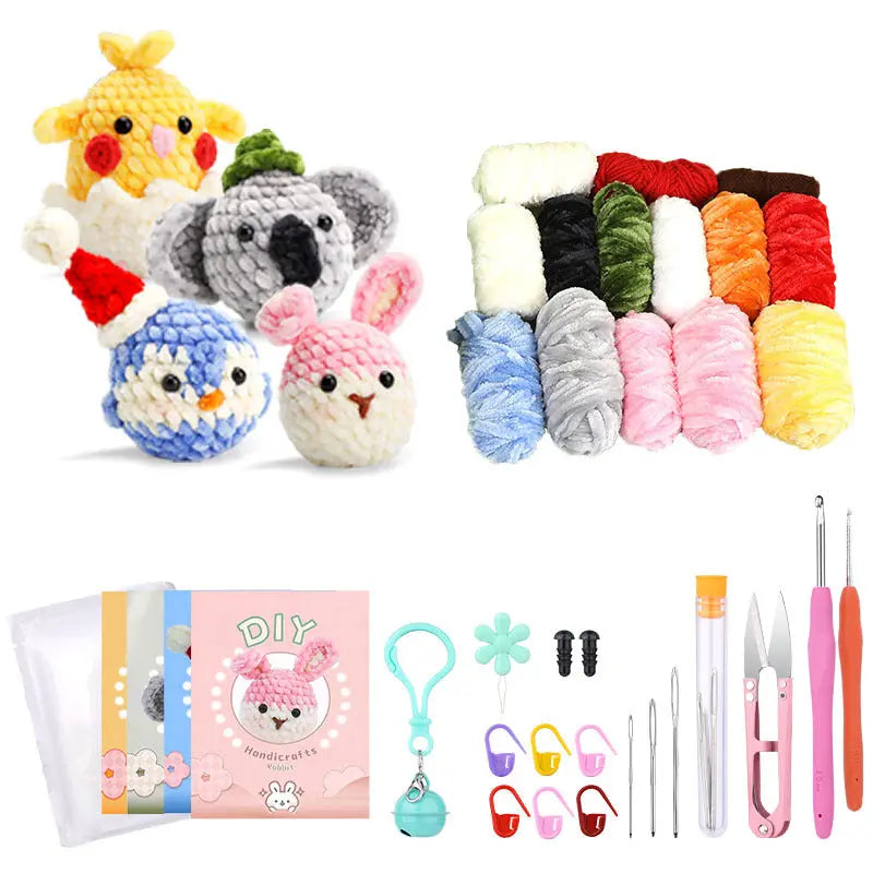 Crochet material kit animal cute figurine The Crochet Nook