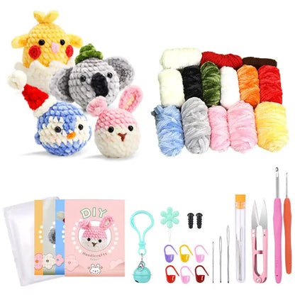 Crochet material kit animal cute figurine The Crochet Nook