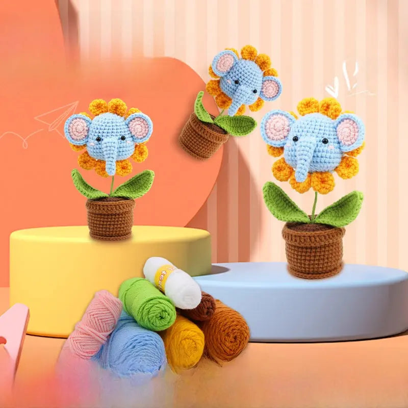 Crochet material kit animal cute figurine The Crochet Nook