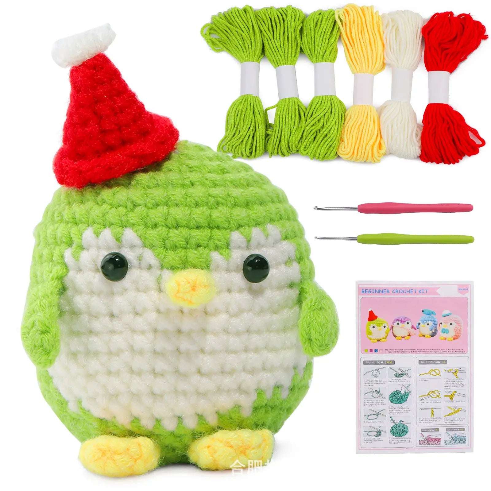 Crochet Material Kit Penguin The Crochet Nook