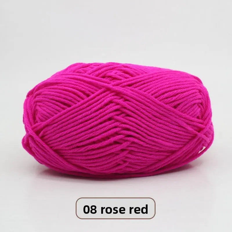 Five-Strand Milk Cotton Yarn for Knitting and DIY Crafts The Crochet Nook