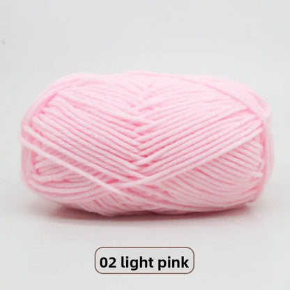 Five-Strand Milk Cotton Yarn for Knitting and DIY Crafts The Crochet Nook