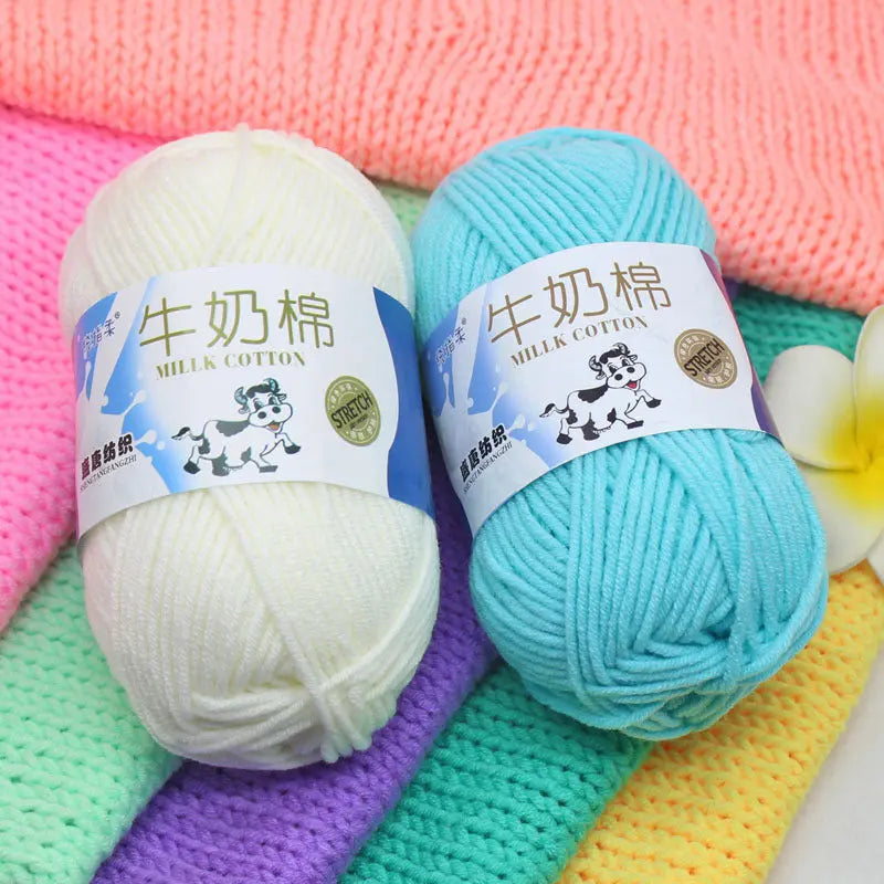 Five-Strand Milk Cotton Yarn for Knitting and DIY Crafts The Crochet Nook