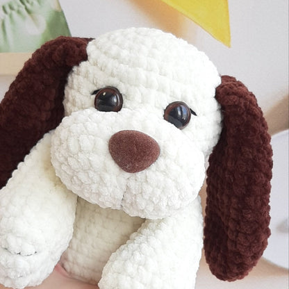 Crochet PATTERN dog, Amigurumi tutorial PDF in English, crochet puppy crochet pattern PDF Christmas gift Baby shower dog crochet pattern
