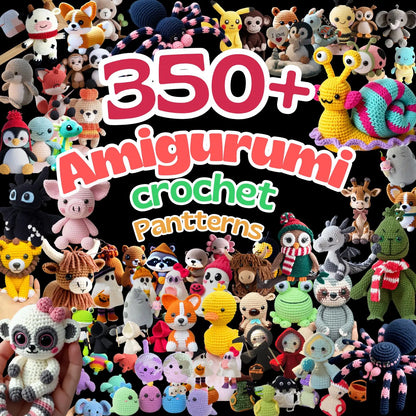 350 Amigurumi Crochet Patterns Bundle, Amigurumi Crochet Patterns, Crochet Patterns, Mega Crochet Pattern Bundle, Amigurumi Pattern