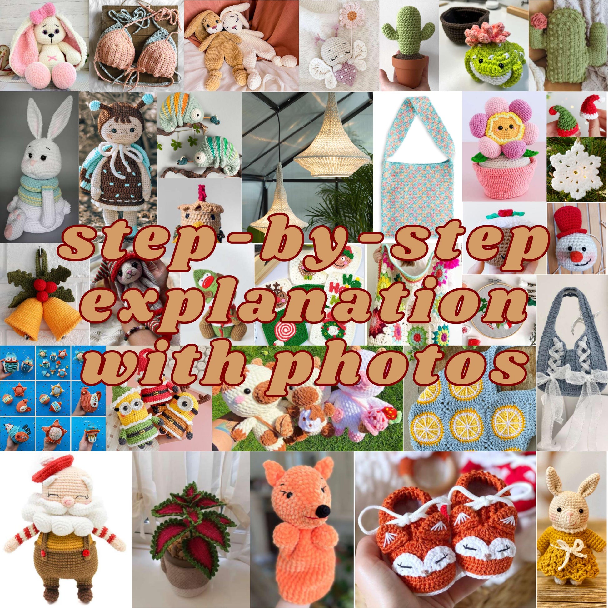 250+ Amigurumi - Crochet Patterns Bundle | Easy & Beginner-Friendly Crochet Tutorials | Amigurumi Pattern | Crochet Patterns Bundle | PDF