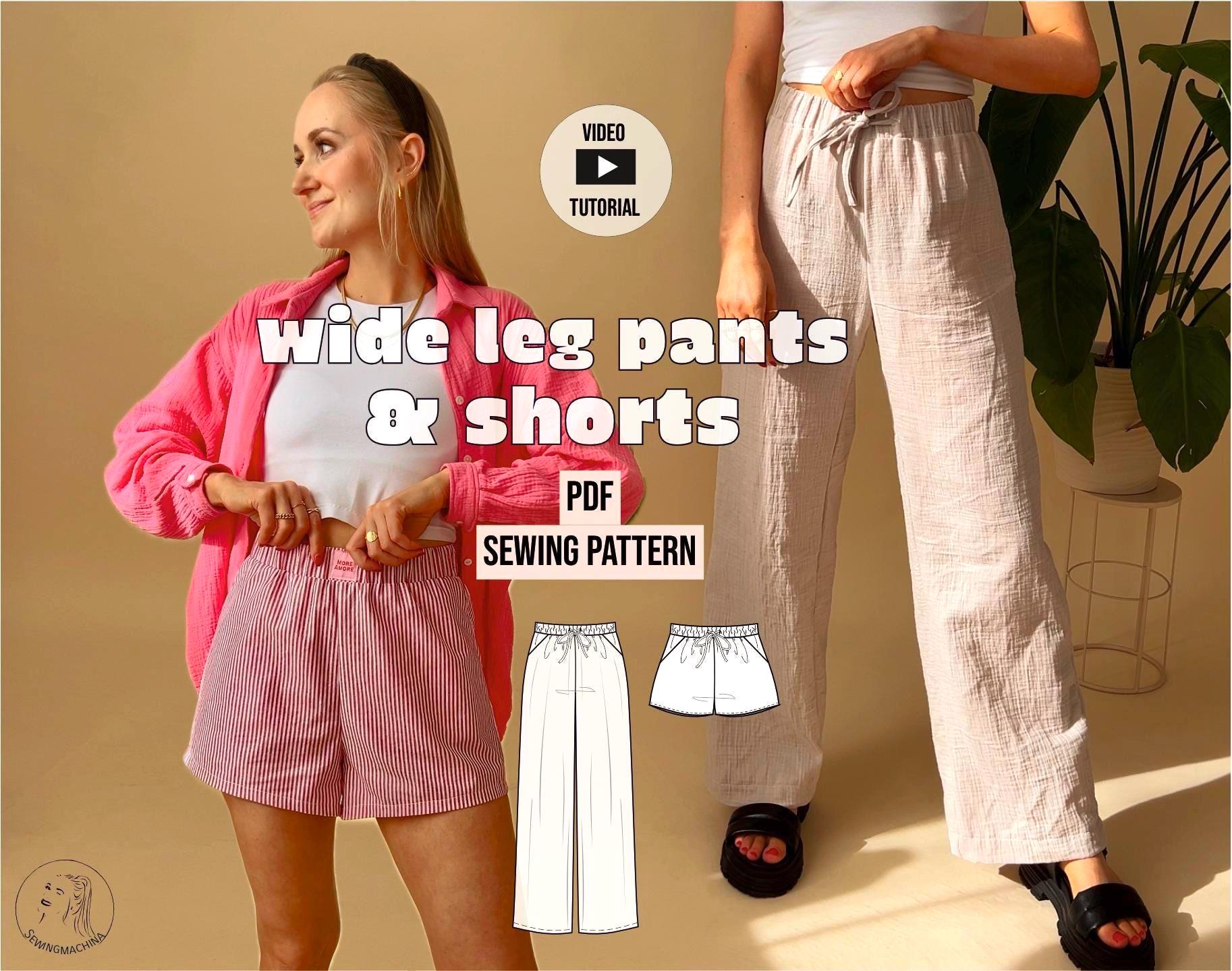 Schnittmuster bundle Peter & Udo / wide leg pants + shorts / mit Videotutorial