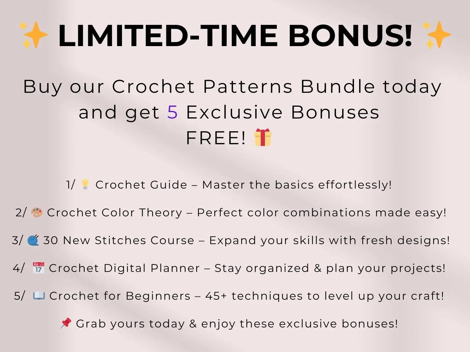 800 Flower Crochet Pattern Bundle – Roses, Tulips, Daisies, Sunflowers, Digital Patterns for Weddings, Mother’s Day, Home Décor,Graduation