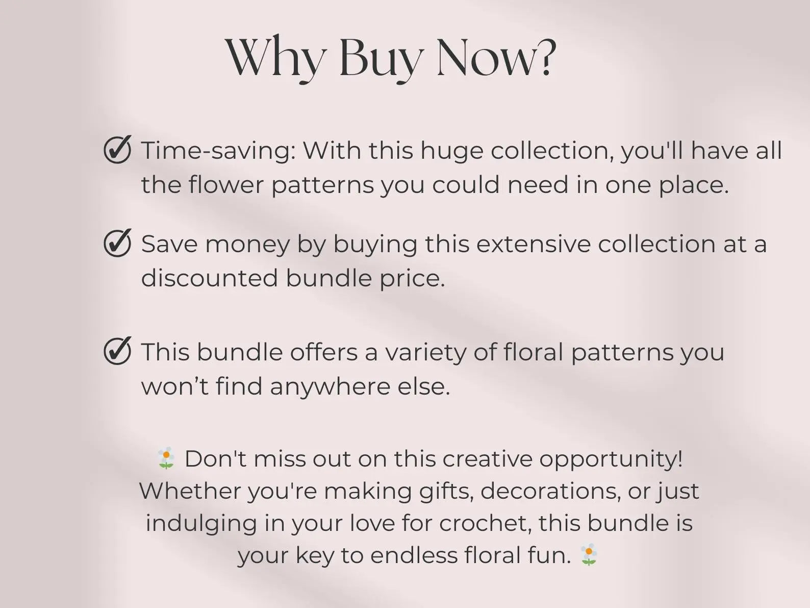 800 Flower Crochet Pattern Bundle – Roses, Tulips, Daisies, Sunflowers, Digital Patterns for Weddings, Mother’s Day, Home Décor,Graduation