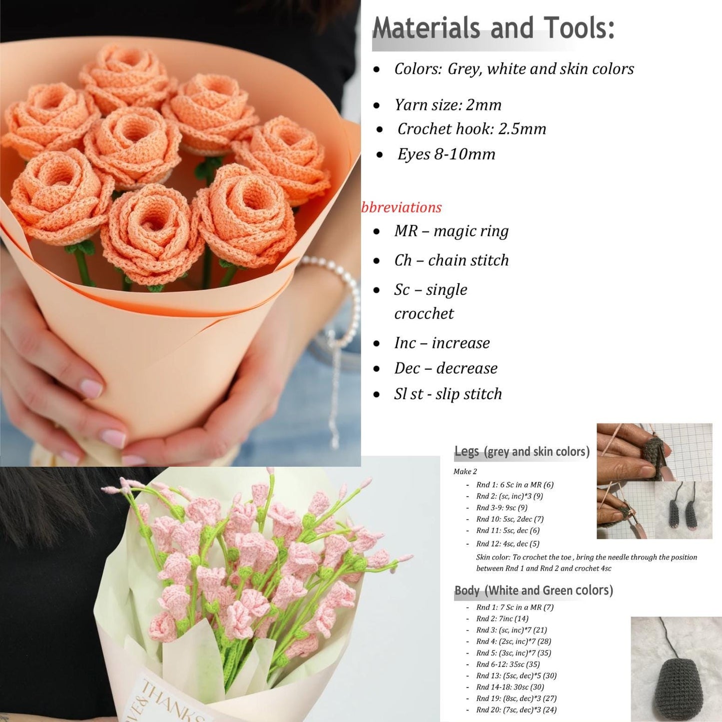 350 In 1 Flower Crochet Pattern Bundle, Crochet Flower Bouquet Patterns, Blossom Thirteen, Tulip Pattern, Sunflower Pattern, Wedding Flowers