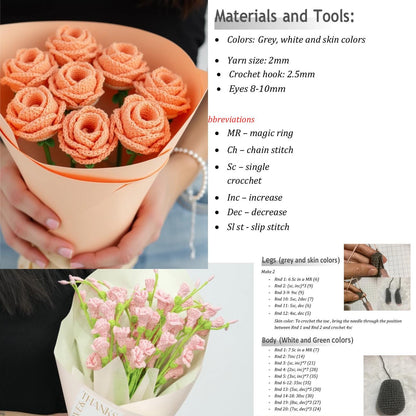 350 In 1 Flower Crochet Pattern Bundle, Crochet Flower Bouquet Patterns, Blossom Thirteen, Tulip Pattern, Sunflower Pattern, Wedding Flowers